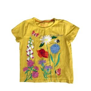 Mini Boden Flowers Tee Size 5-6